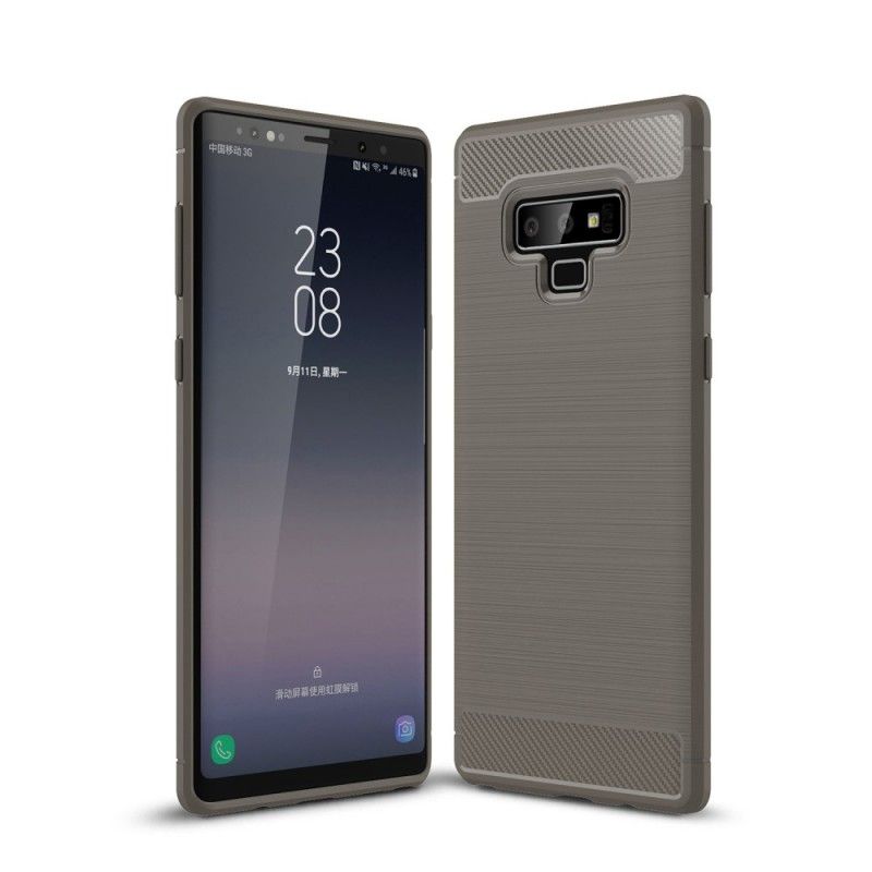 Coque Samsung Galaxy Note 9 Fibre Carbone Brossée