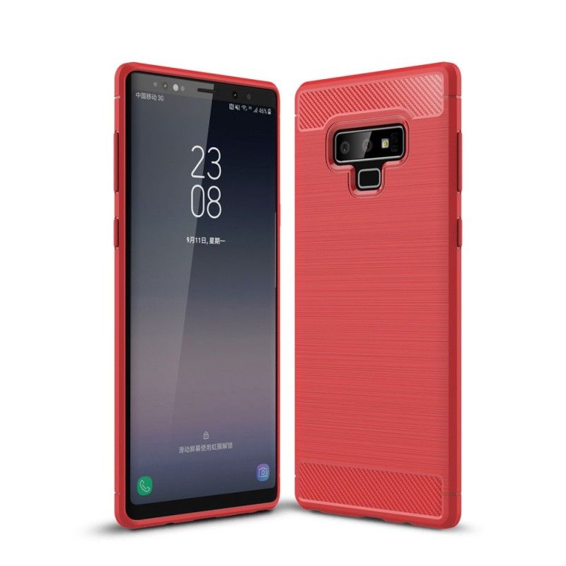 Coque Samsung Galaxy Note 9 Fibre Carbone Brossée