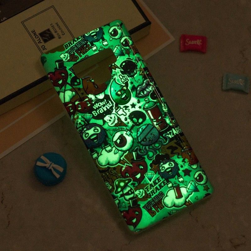 Coque Samsung Galaxy Note 9 Folie Fluorescente