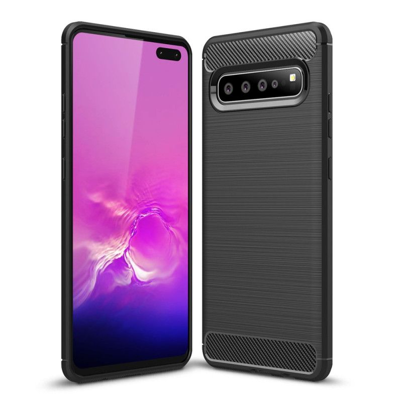 Coque Samsung Galaxy S10 5g Fibre Carbone Brossée