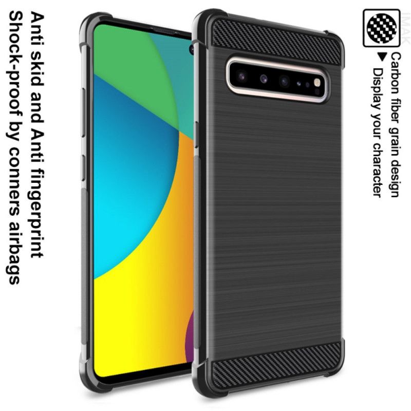 Coque Samsung Galaxy S10 5g Fibre Carbone Brossée Imak