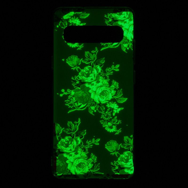 Coque Samsung Galaxy S10 5g Fleurs Liberty Fluorescente