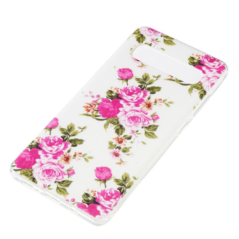 Coque Samsung Galaxy S10 5g Fleurs Liberty Fluorescente