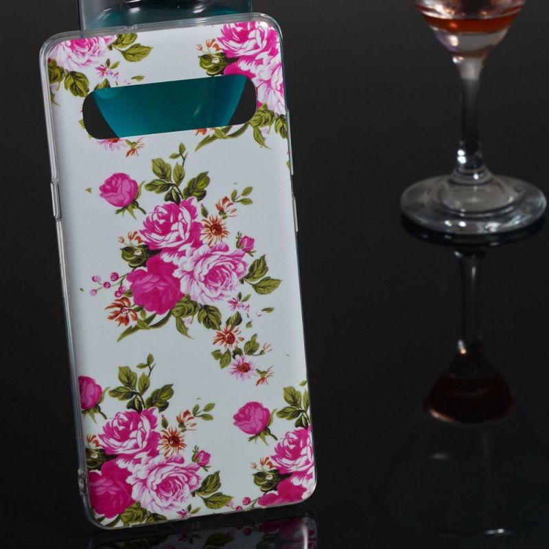 Coque Samsung Galaxy S10 5g Fleurs Liberty Fluorescente