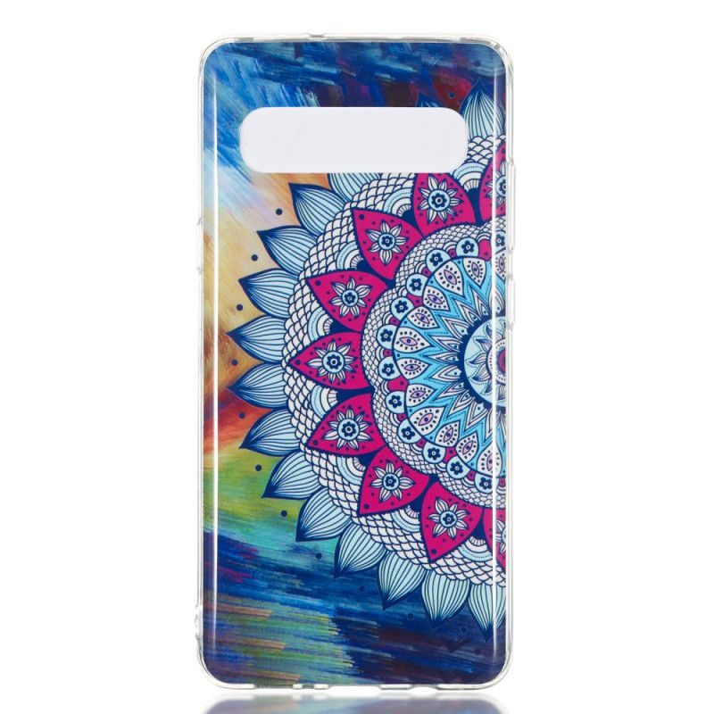 Coque Samsung Galaxy S10 5g Mandala Coloré Fluorescente