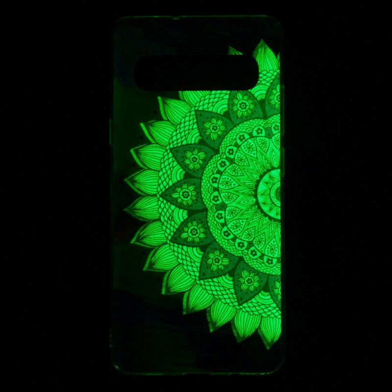 Coque Samsung Galaxy S10 5g Mandala Coloré Fluorescente