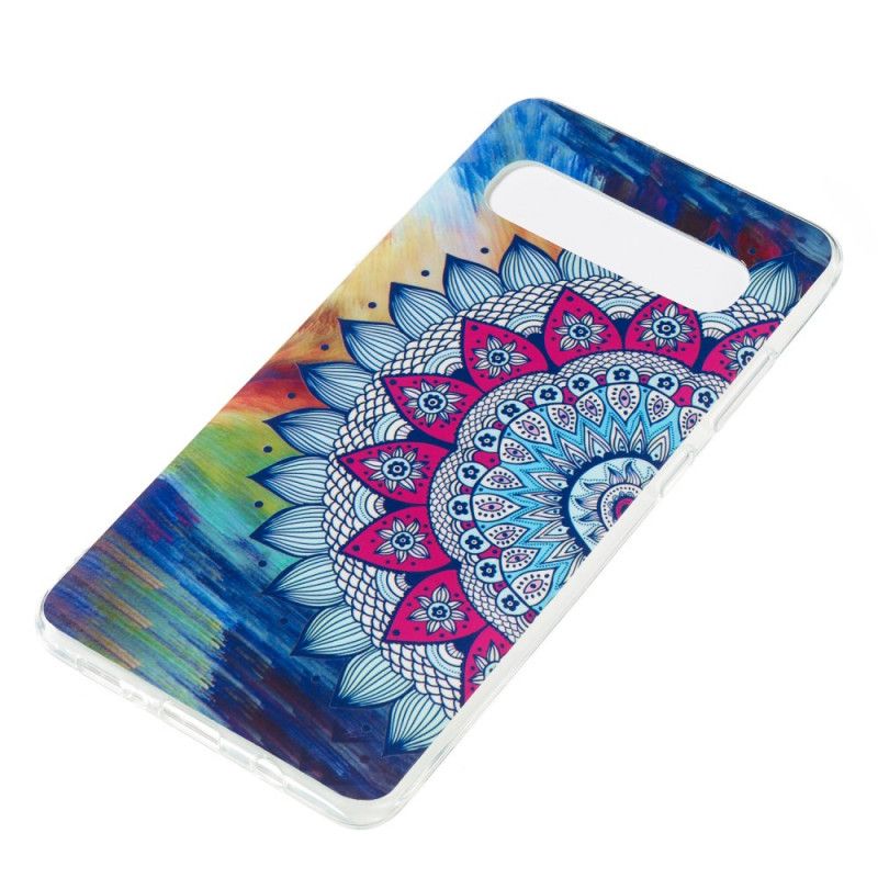 Coque Samsung Galaxy S10 5g Mandala Coloré Fluorescente