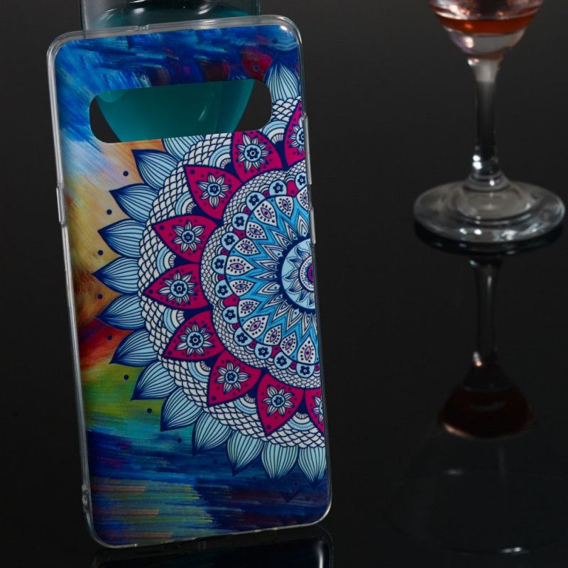 Coque Samsung Galaxy S10 5g Mandala Coloré Fluorescente