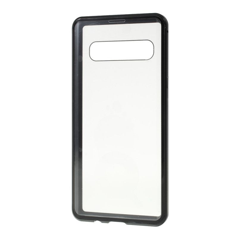 Coque Samsung Galaxy S10 5g Rebords Métal Et Verre Trempé