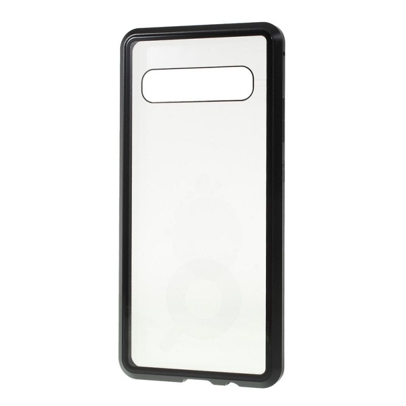 Coque Samsung Galaxy S10 5g Rebords Métal Et Verre Trempé