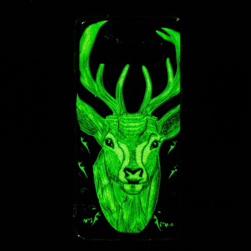 Coque Samsung Galaxy S10 Cerf Majestueux Fluorescente