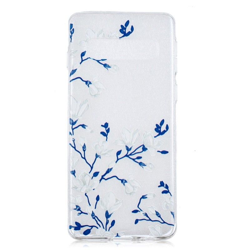 Coque Samsung Galaxy S10 Fleurs Blanches