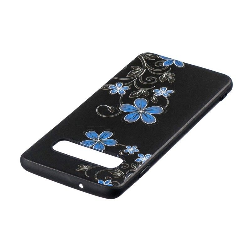 Coque Samsung Galaxy S10 Fleurs Bleues