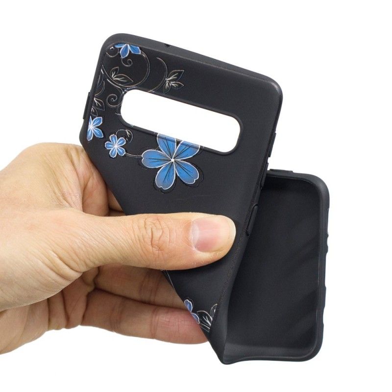 Coque Samsung Galaxy S10 Fleurs Bleues