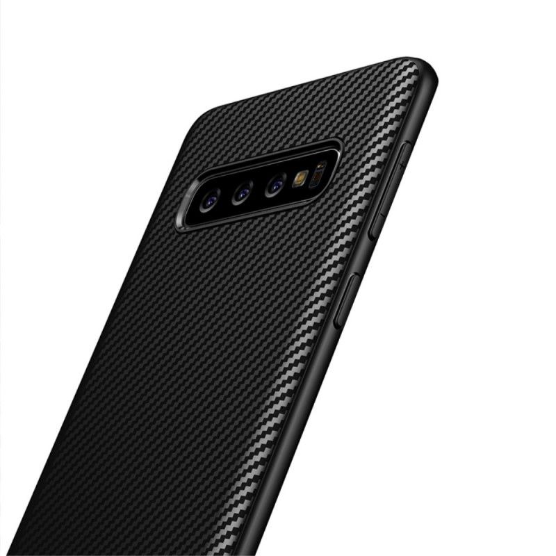 Coque Samsung Galaxy S10 Ipaky Fibre Carbone