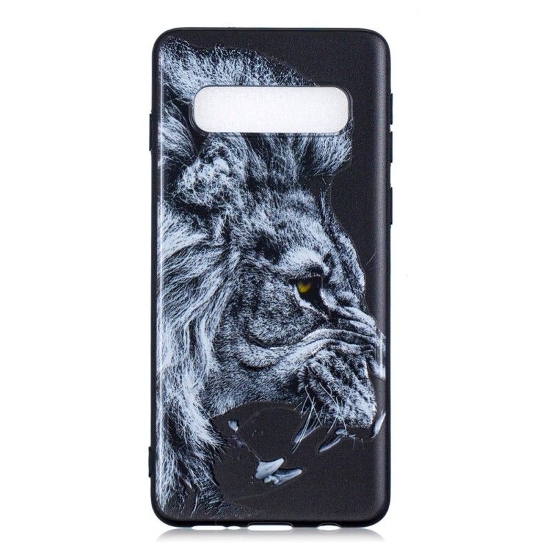 Coque Samsung Galaxy S10 Lion Féroce