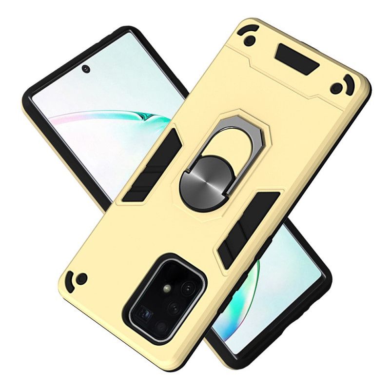 Coque Samsung Galaxy S10 Lite Détachable Anneau-support Métallisée