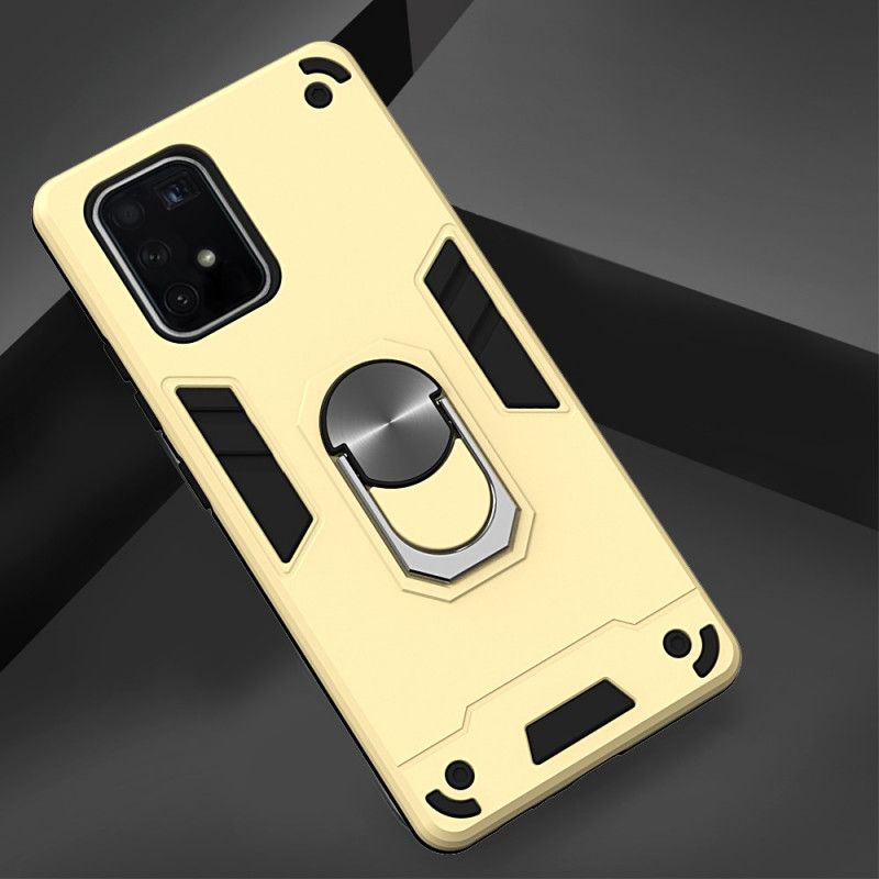 Coque Samsung Galaxy S10 Lite Détachable Anneau-support Métallisée