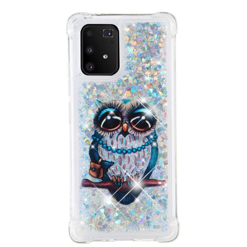 Coque Samsung Galaxy S10 Lite Miss Hibou Paillettes