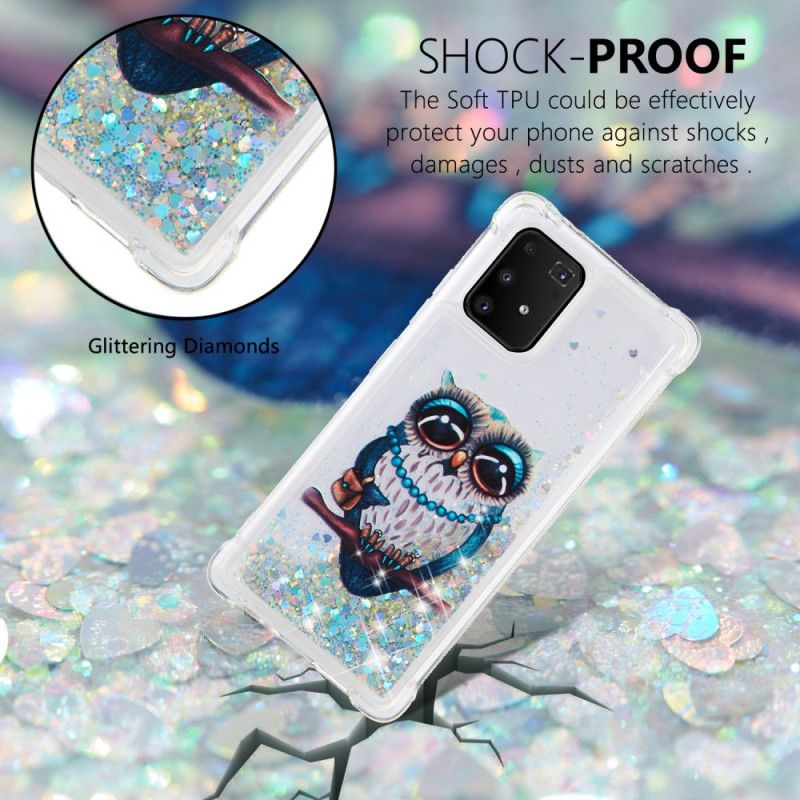 Coque Samsung Galaxy S10 Lite Miss Hibou Paillettes