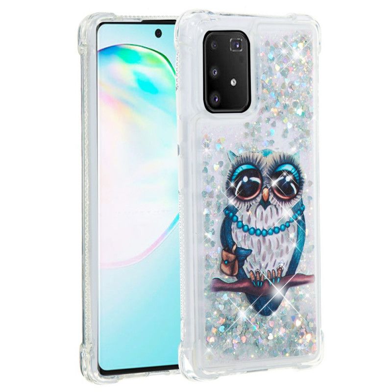 Coque Samsung Galaxy S10 Lite Miss Hibou Paillettes