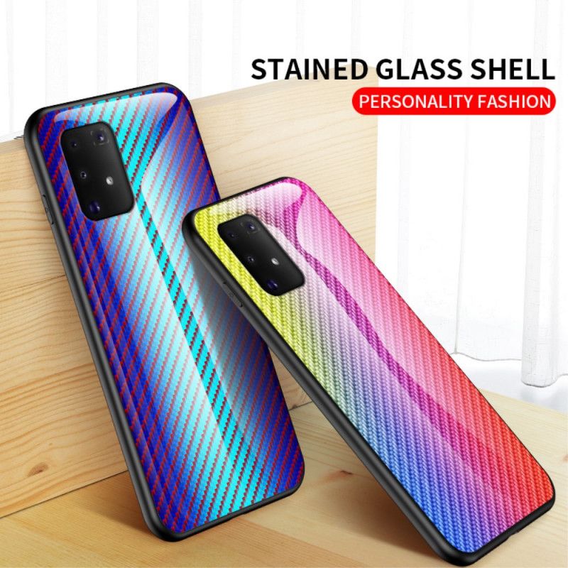 Coque Samsung Galaxy S10 Lite Verre Trempé Fibre Carbone