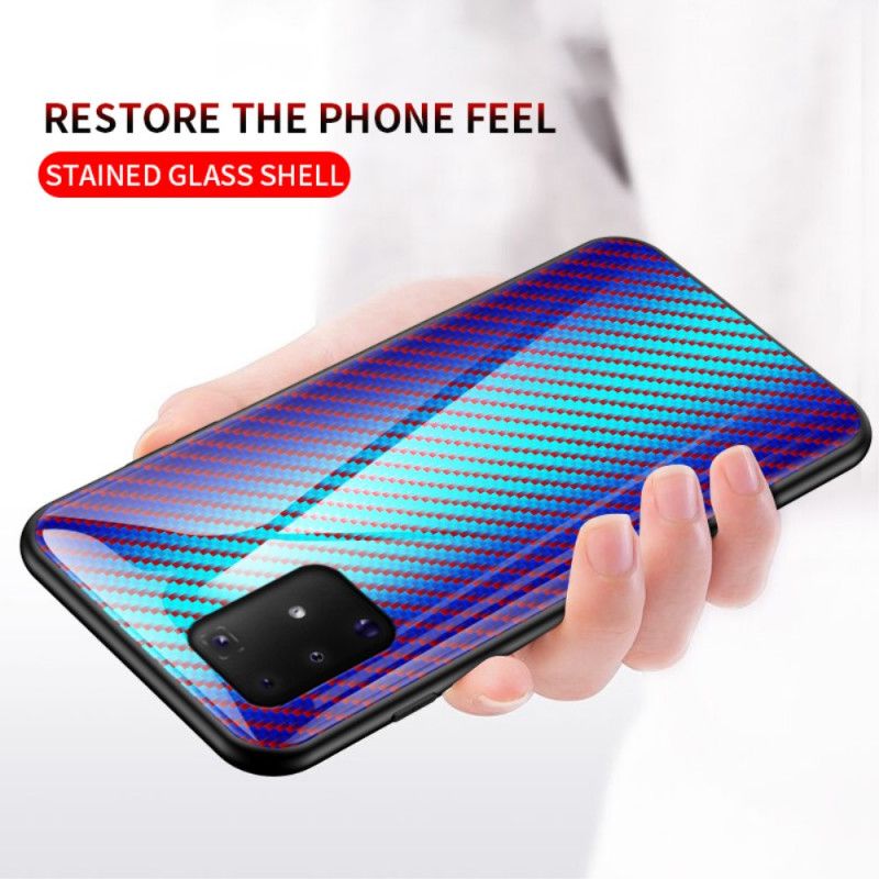 Coque Samsung Galaxy S10 Lite Verre Trempé Fibre Carbone