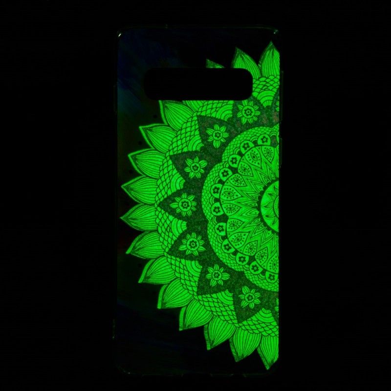 Coque Samsung Galaxy S10 Mandala Coloré Fluorescente