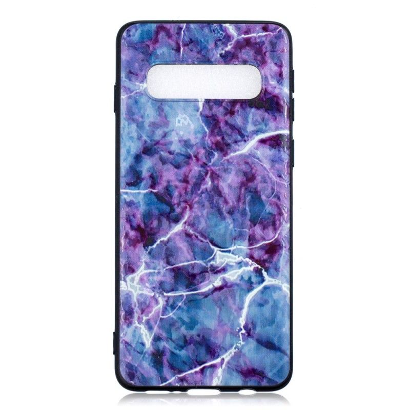 Coque Samsung Galaxy S10 Marbre Violet