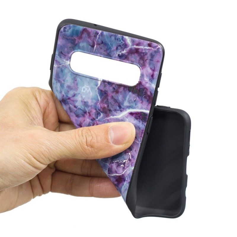 Coque Samsung Galaxy S10 Marbre Violet