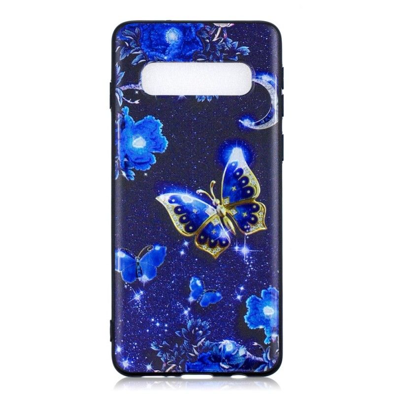 Coque Samsung Galaxy S10 Papillon D'or