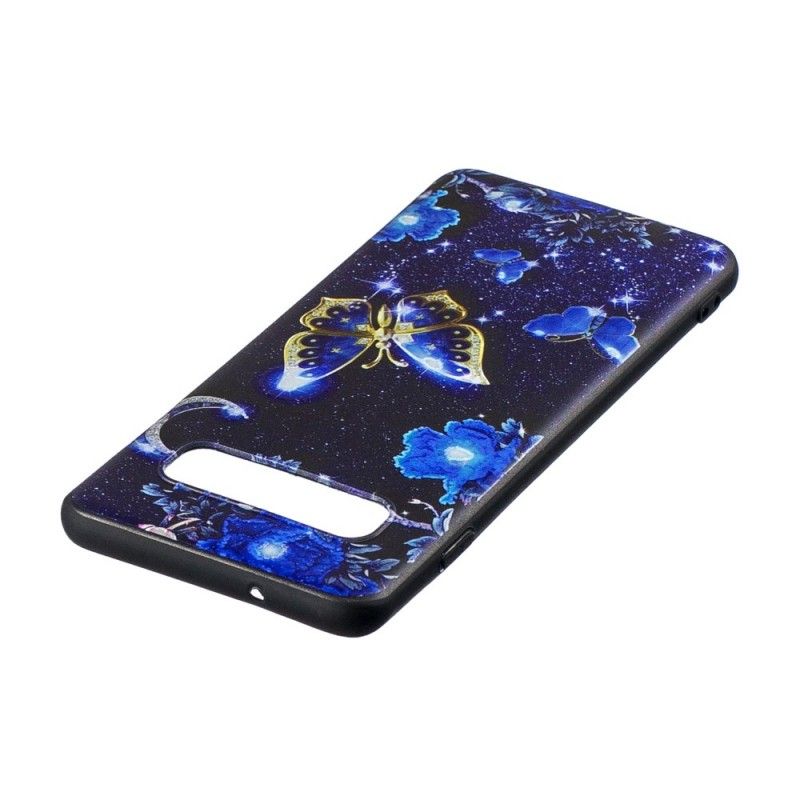 Coque Samsung Galaxy S10 Papillon D'or