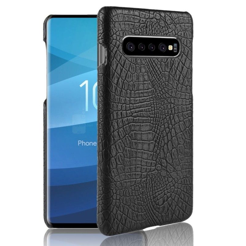 Coque Samsung Galaxy S10 Plus Effet Peau De Crocodile