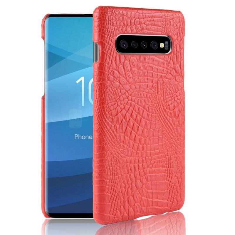 Coque Samsung Galaxy S10 Plus Effet Peau De Crocodile