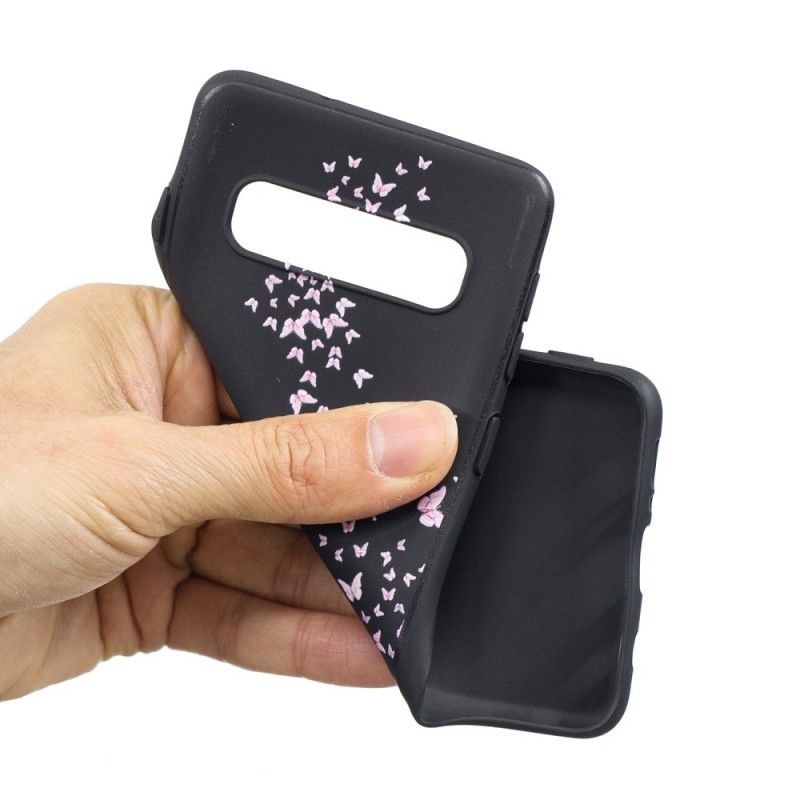 Coque Samsung Galaxy S10 Plus Femme À La Tête Fleurie