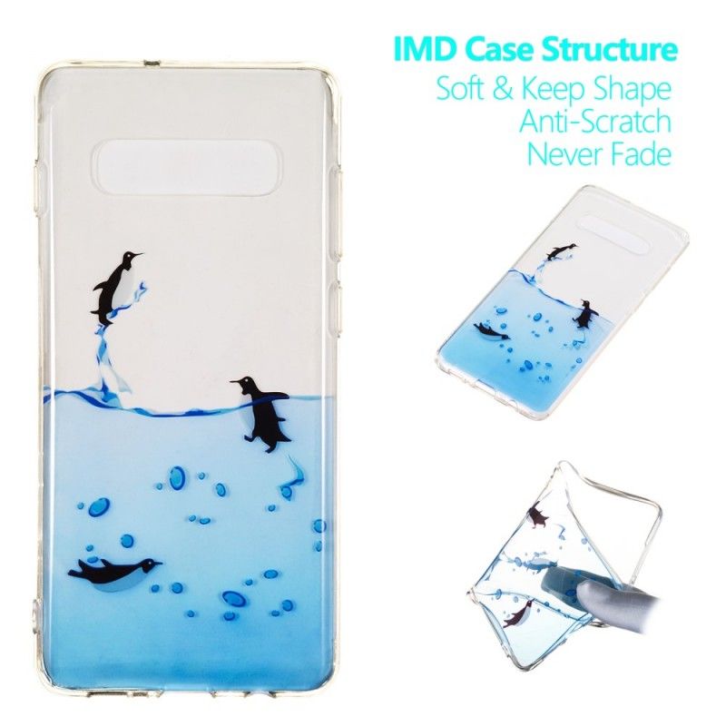 Coque Samsung Galaxy S10 Plus Jeu De Pingouins