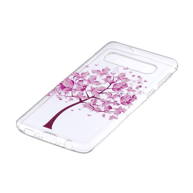 Coque Samsung Galaxy S10 Transparente Arbre À Papillons