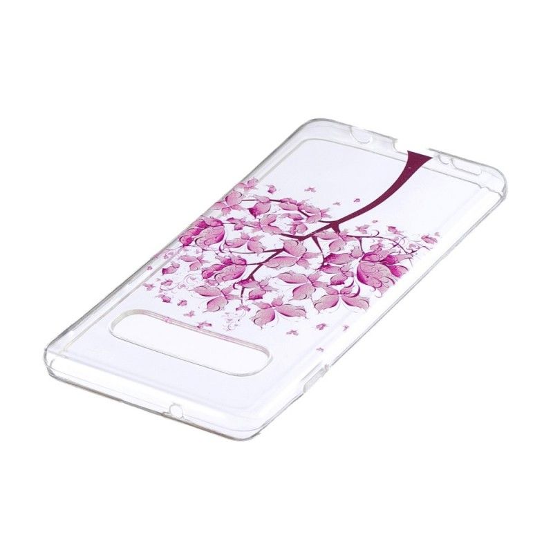 Coque Samsung Galaxy S10 Transparente Arbre À Papillons