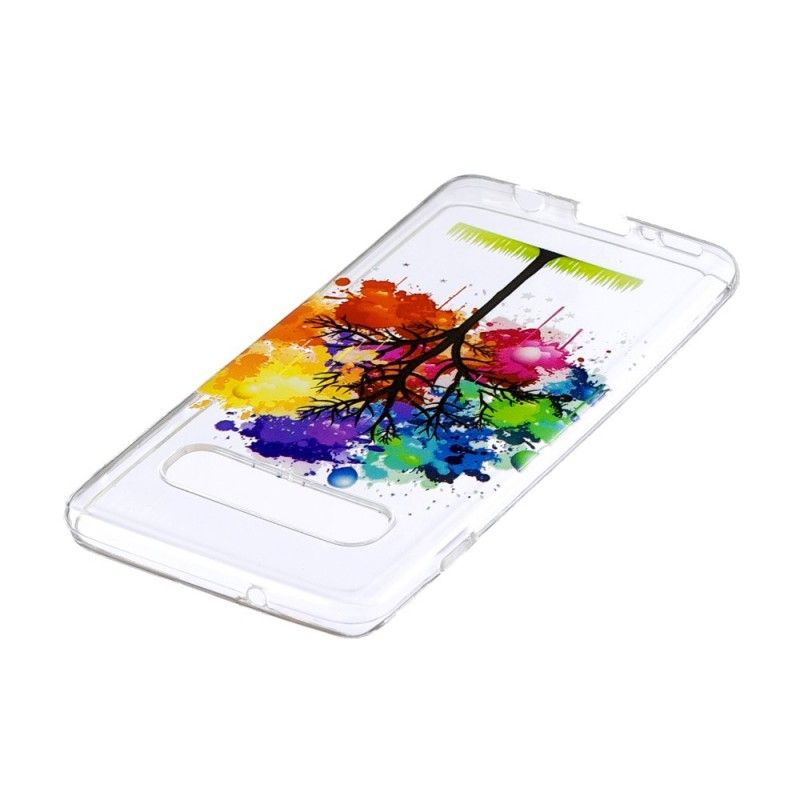 Coque Samsung Galaxy S10 Transparente Arbre Aquarelle