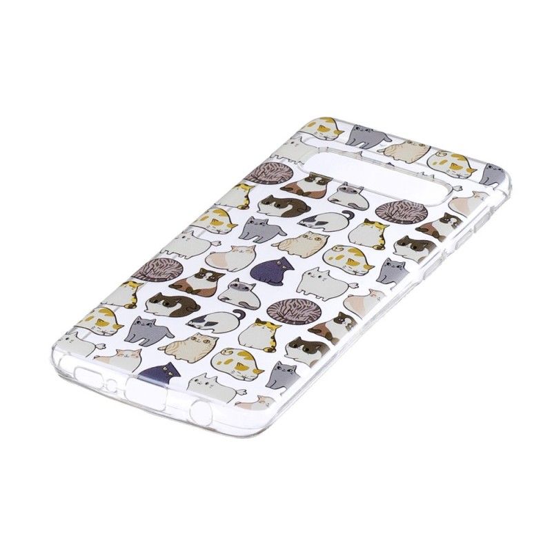 Coque Samsung Galaxy S10 Transparente Multiples Chats