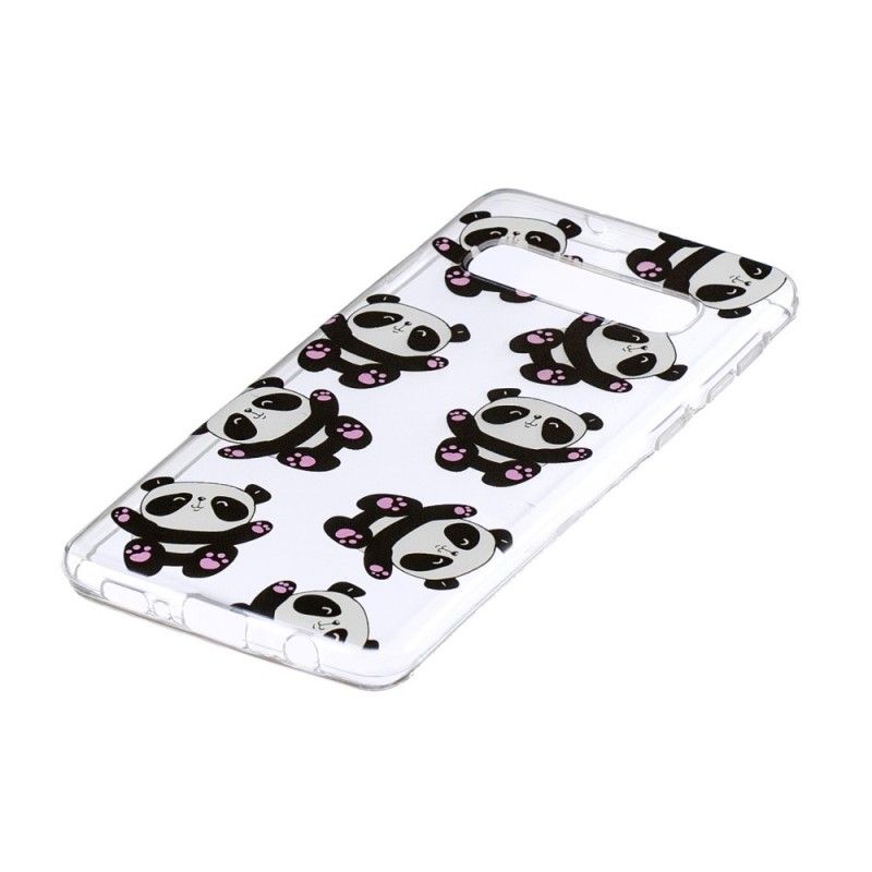 Coque Samsung Galaxy S10 Transparente Pandas Have Fu