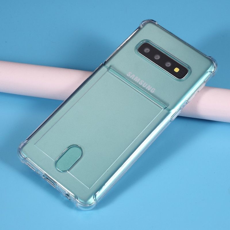 Coque Samsung Galaxy S10 Transparente Porte-carte