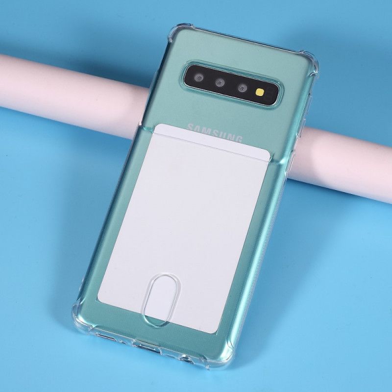 Coque Samsung Galaxy S10 Transparente Porte-carte