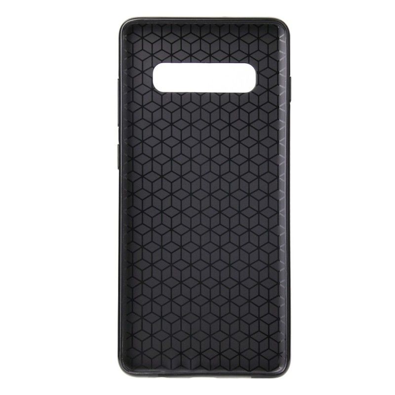 Coque Samsung Galaxy S10 Ultra Fine Effet Cuir Triangles