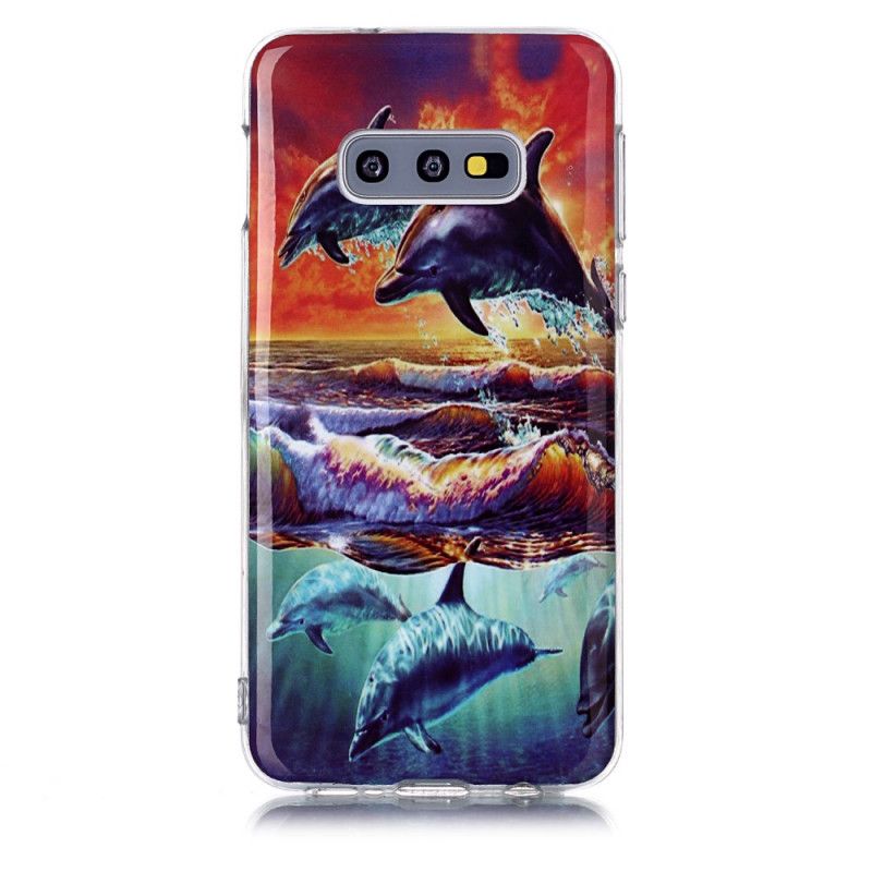 Coque Samsung Galaxy S10e Dauphins En Liberté