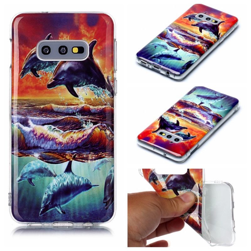 Coque Samsung Galaxy S10e Dauphins En Liberté