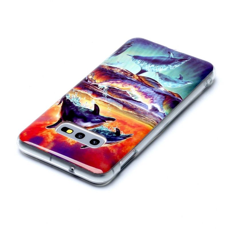 Coque Samsung Galaxy S10e Dauphins En Liberté