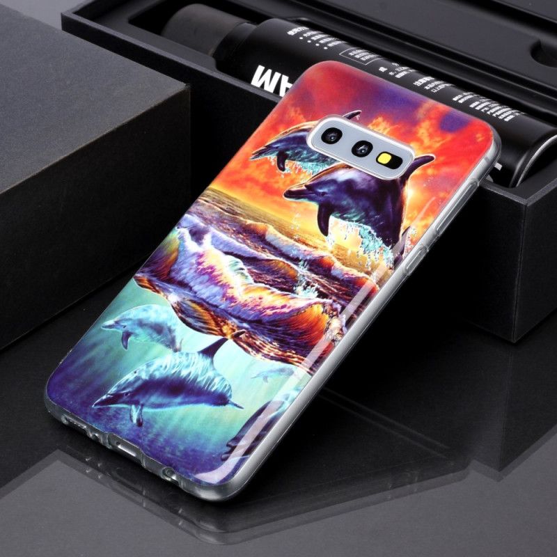 Coque Samsung Galaxy S10e Dauphins En Liberté