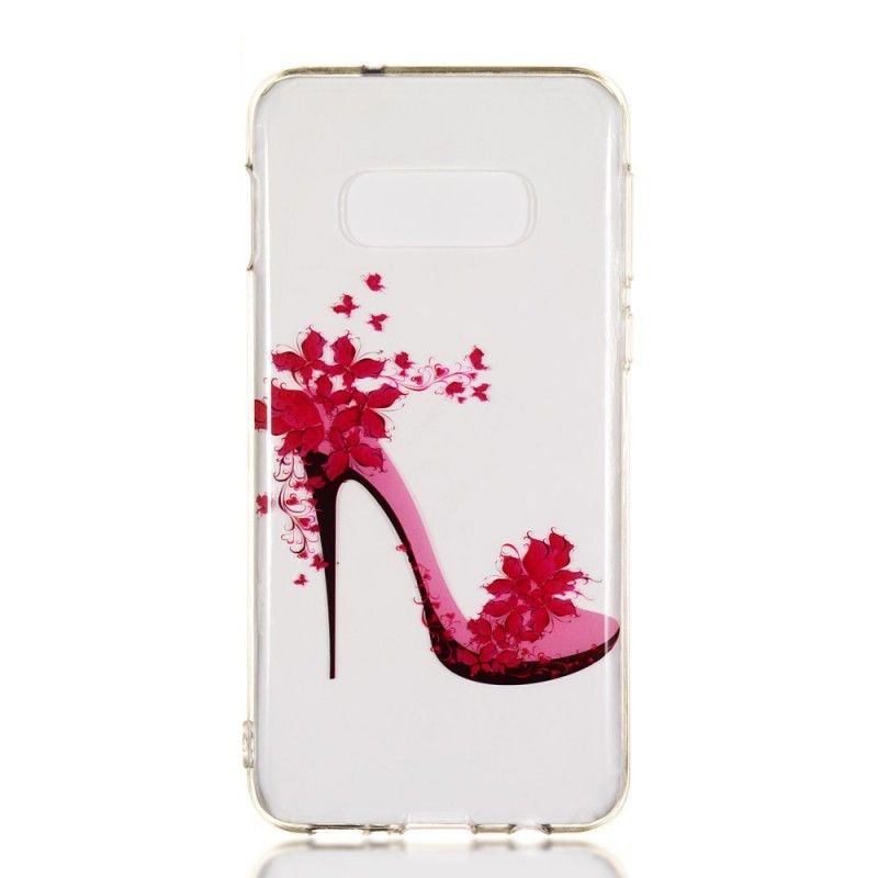 Coque Samsung Galaxy S10e Escarpin Fleuri