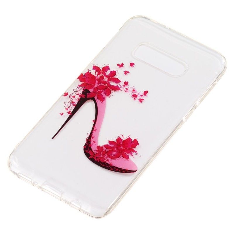 Coque Samsung Galaxy S10e Escarpin Fleuri